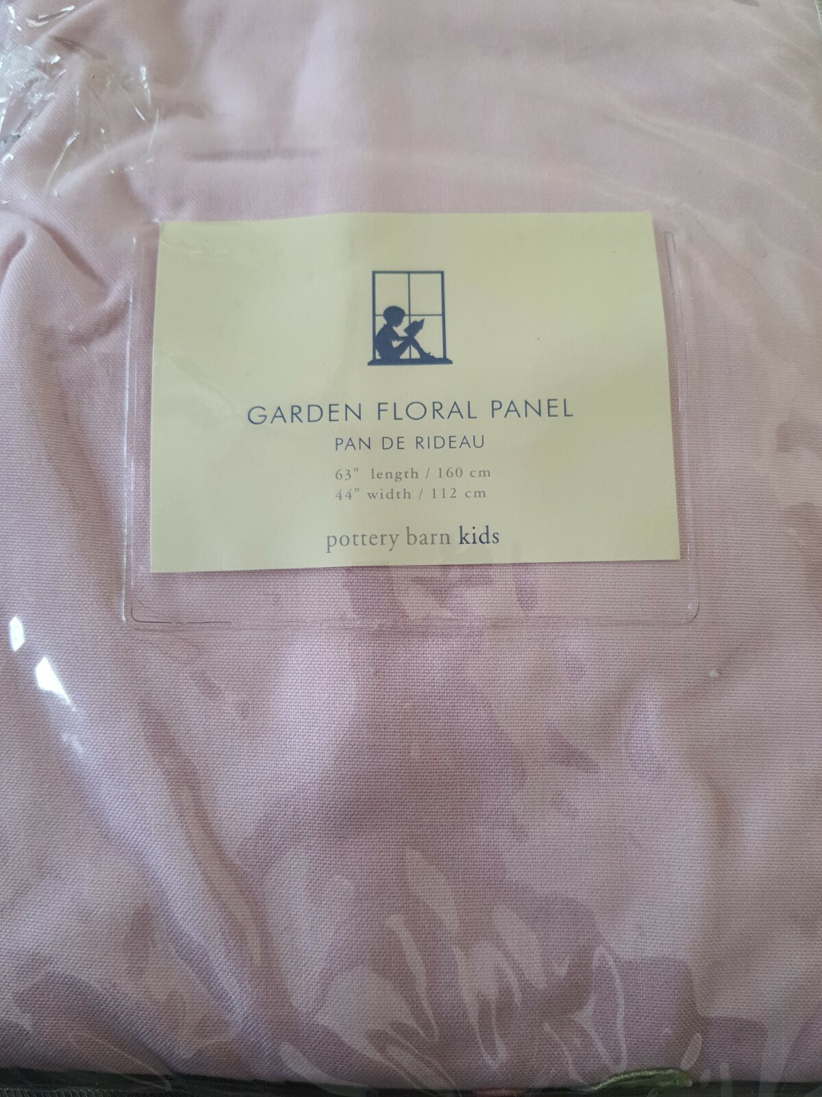 POTTERY BARN KIDS New in Original packaging 44″x 63″ pink Apllique floral Girly