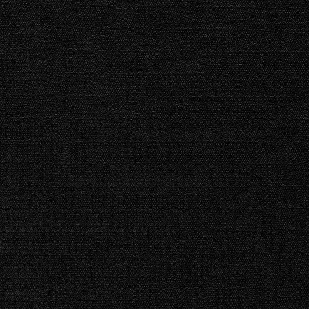 Kinnear Textured Black Polyester 40 In. W X 84 In. L Rod Pocket Blackout Curtain