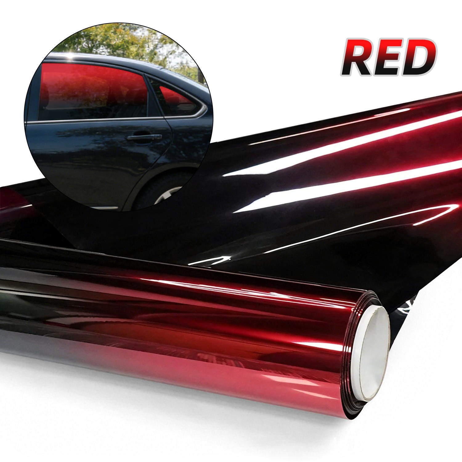 Window Tint Film for Cars 2-Color Gradients Film Windshield Sun Shade Blocks UV