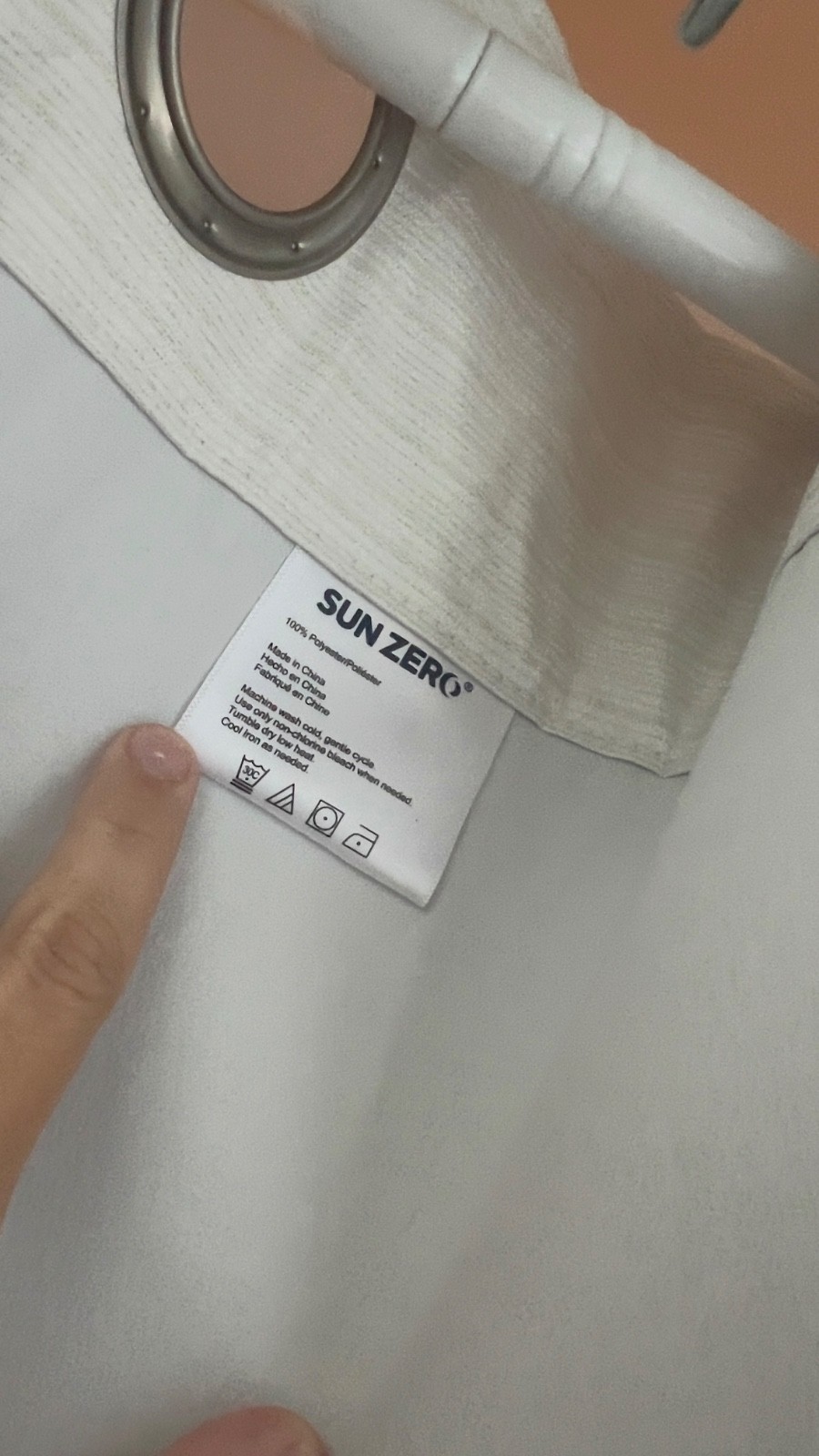Beige Sunzero Blackout Curtains (39” x 84”) 4 Panels