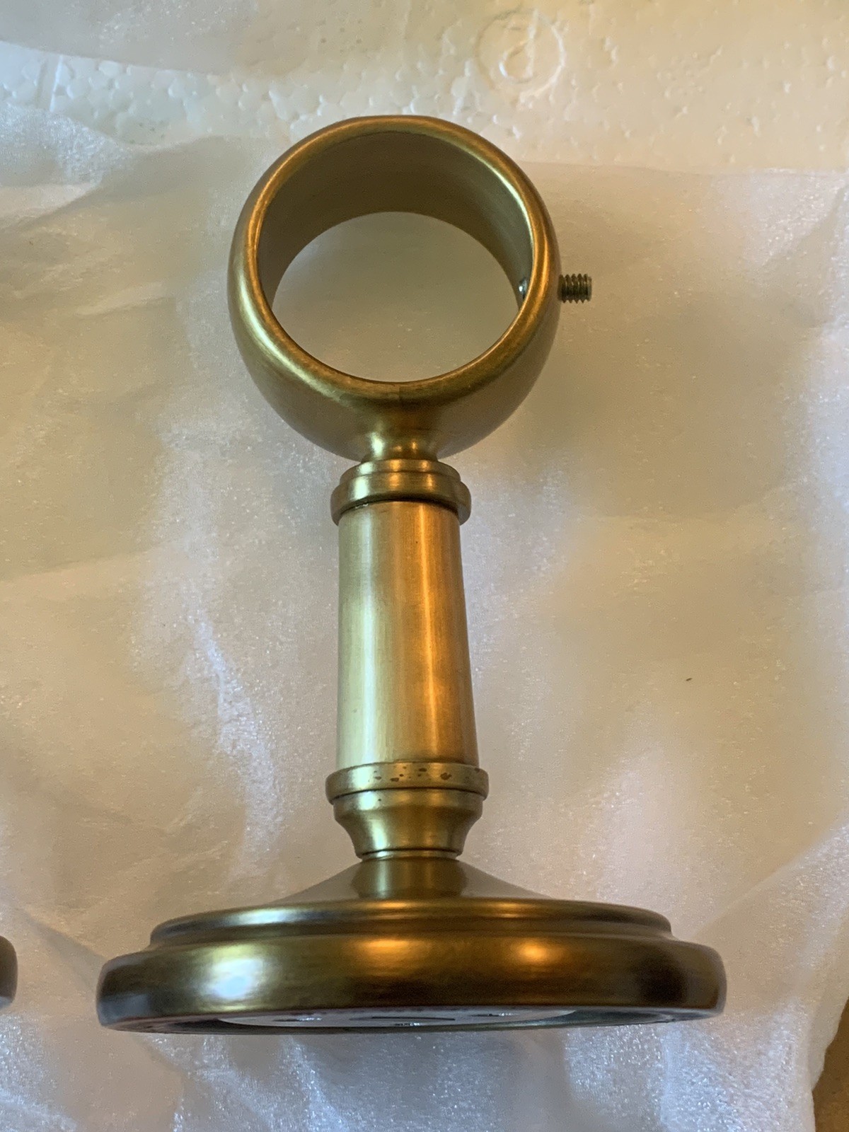Restoration Hardware Estate Curtain Brackets MEDIUM 1-1/4” Burnished? Brass RH