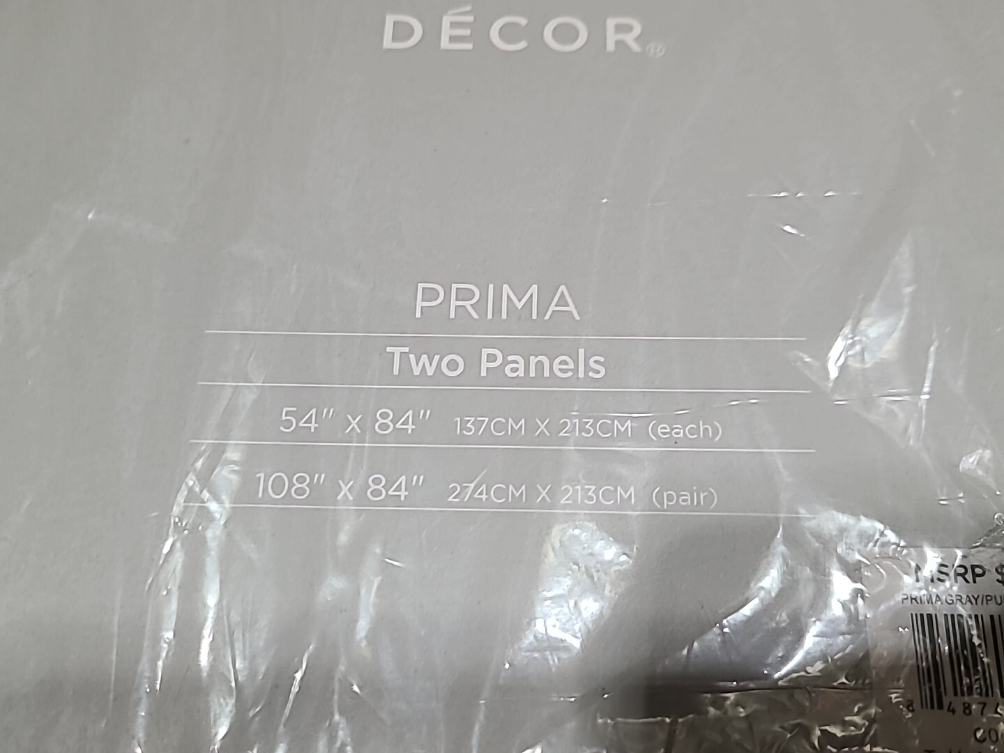 Lush Decor Prima Purple and Gray Two Panels Curtain 108″x84″ Or 54″x84″ Each New