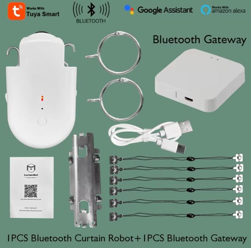 LifeLibero Tuya Smart Curtain Robot Bluetooth Curtain Motor Smart Life Fit to ..