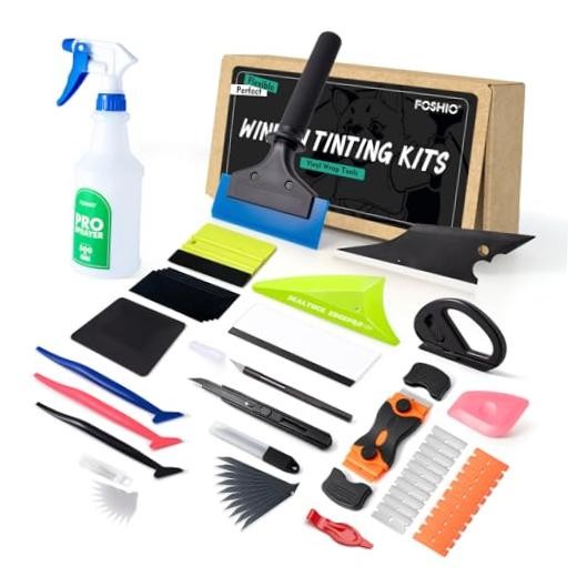 Window Tint Kit, Car Window Tint Tools Kit Vinyl Wrap Tool with 500ml