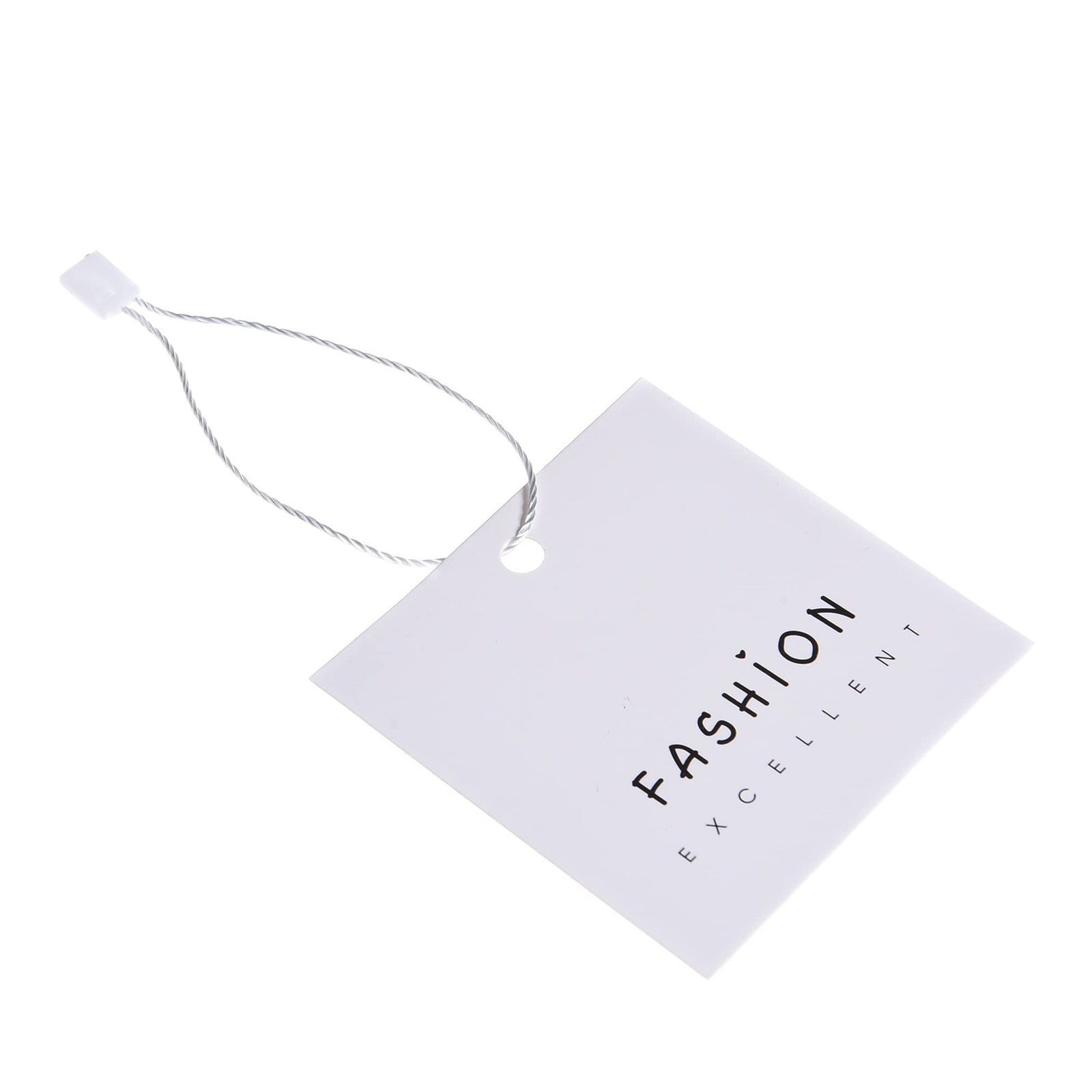 3000Pcs Hang Tag String, 7 Inch White Nylon Snap Lock Pin Loop Plastic Tag Fa…