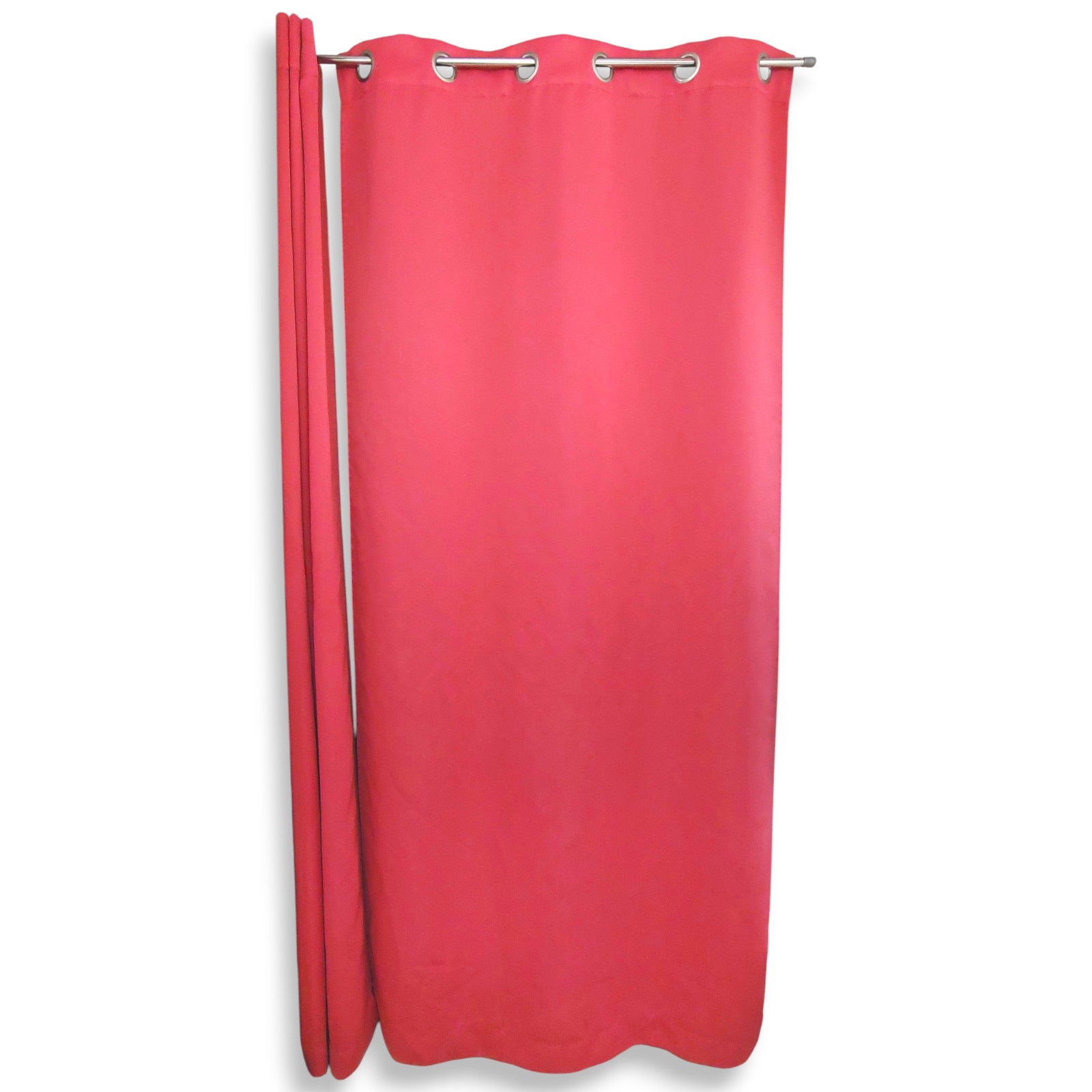 Large 2pc Pair Sun Zero Riley Hot Pink Blackout Grommet Curtain Panels 40″x 84″