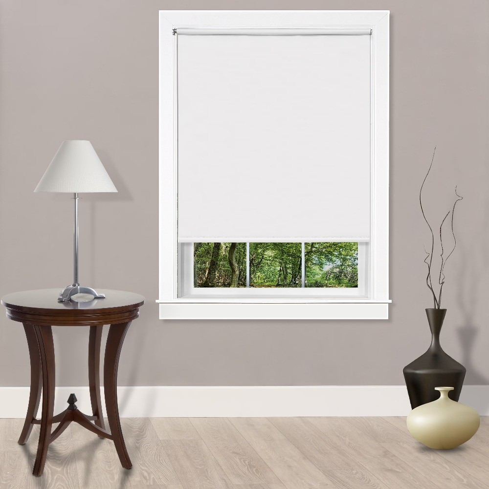 Indoor Cordless Vinyl Light Filtering Roller Window Shade 72 Inches by 37 Inches