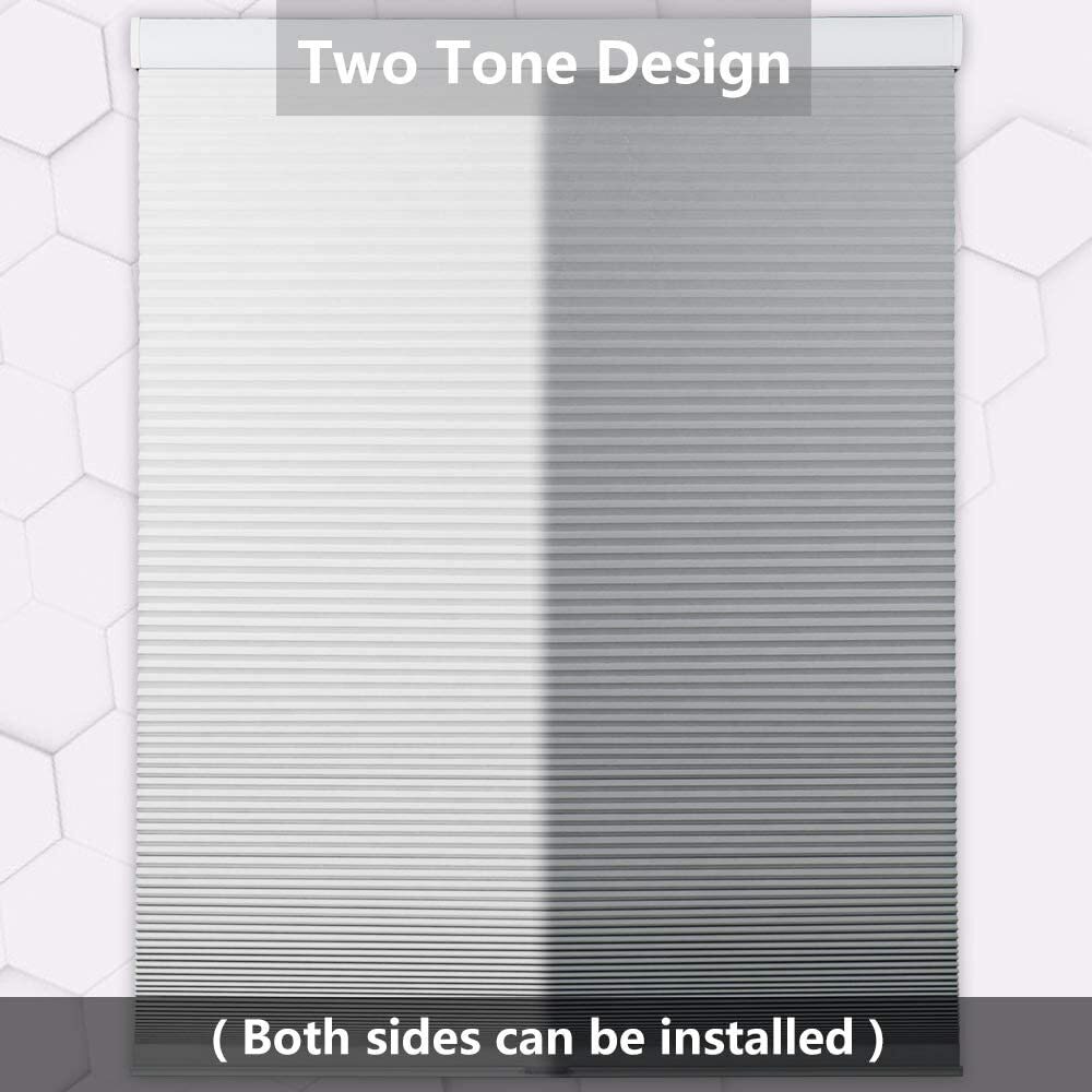Cordless Cellular Shades Blackout Honeycomb Blinds,Bottom Up Blinds Paper Fabric