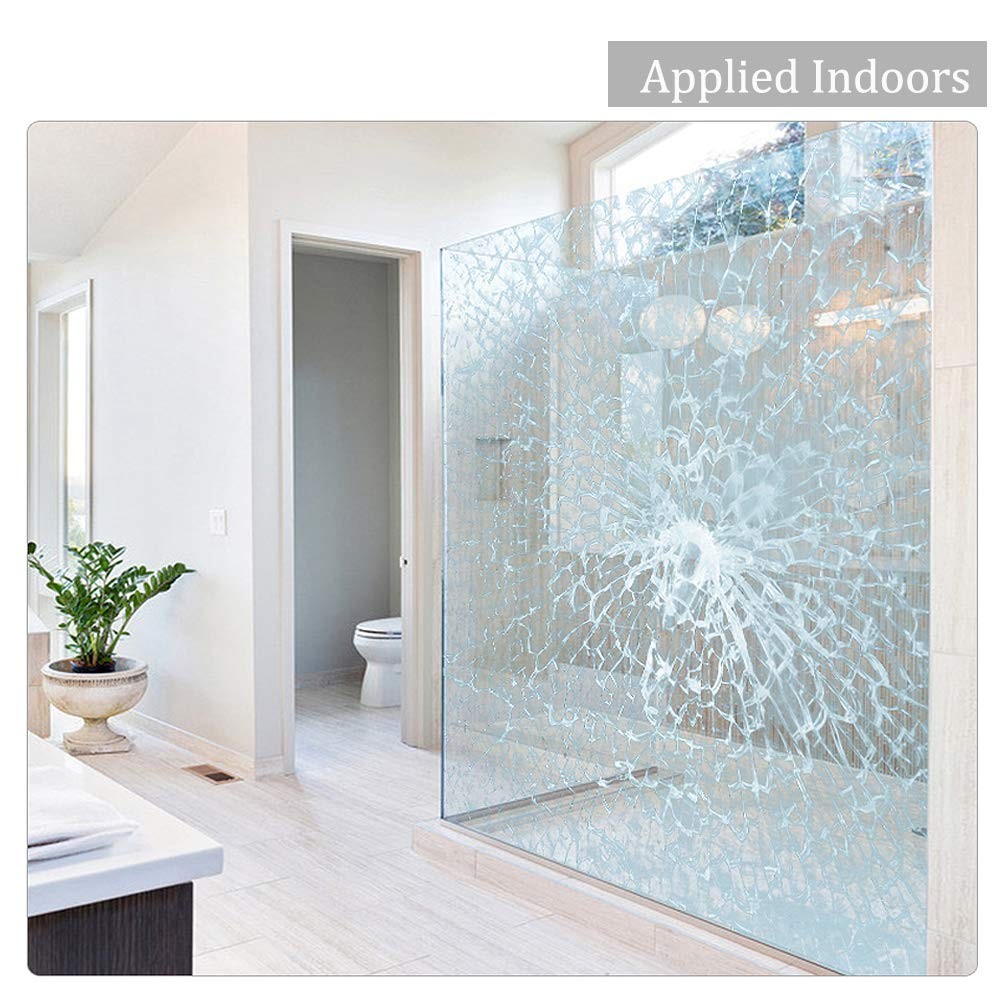 Clear Security and Safety Window Film Shatterproof Adhesive UV Blocking Explo…
