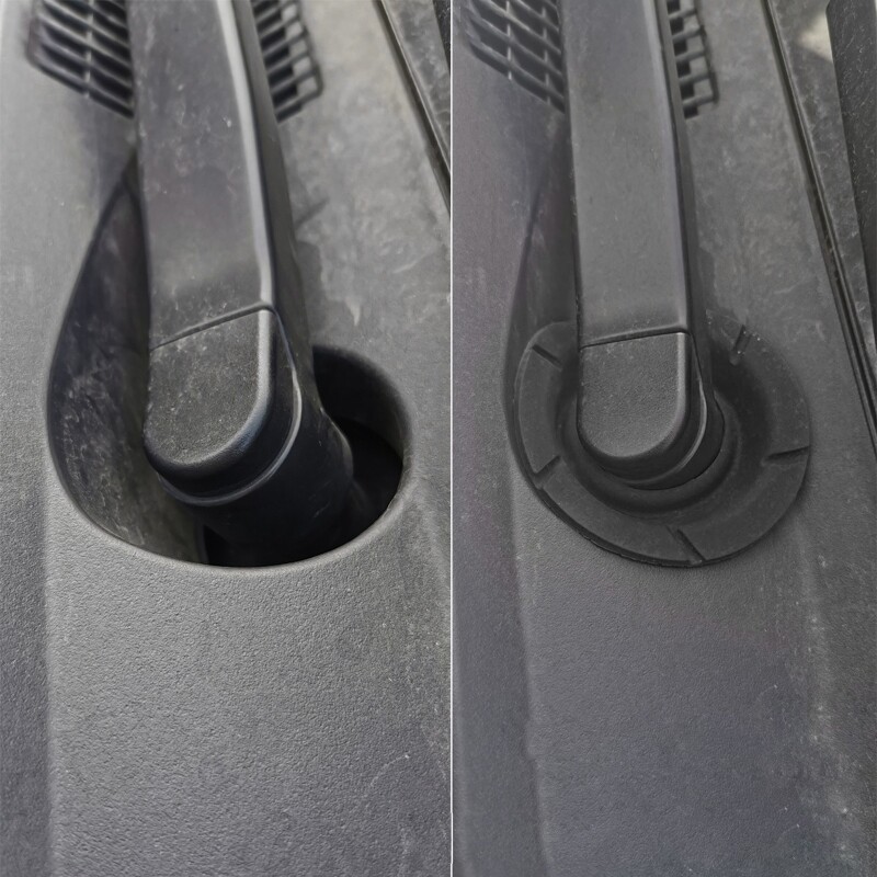 2Pcs Windscreen Front Wiper Arm Bottom Hole Cover Silicone Cap Fits Most for Car