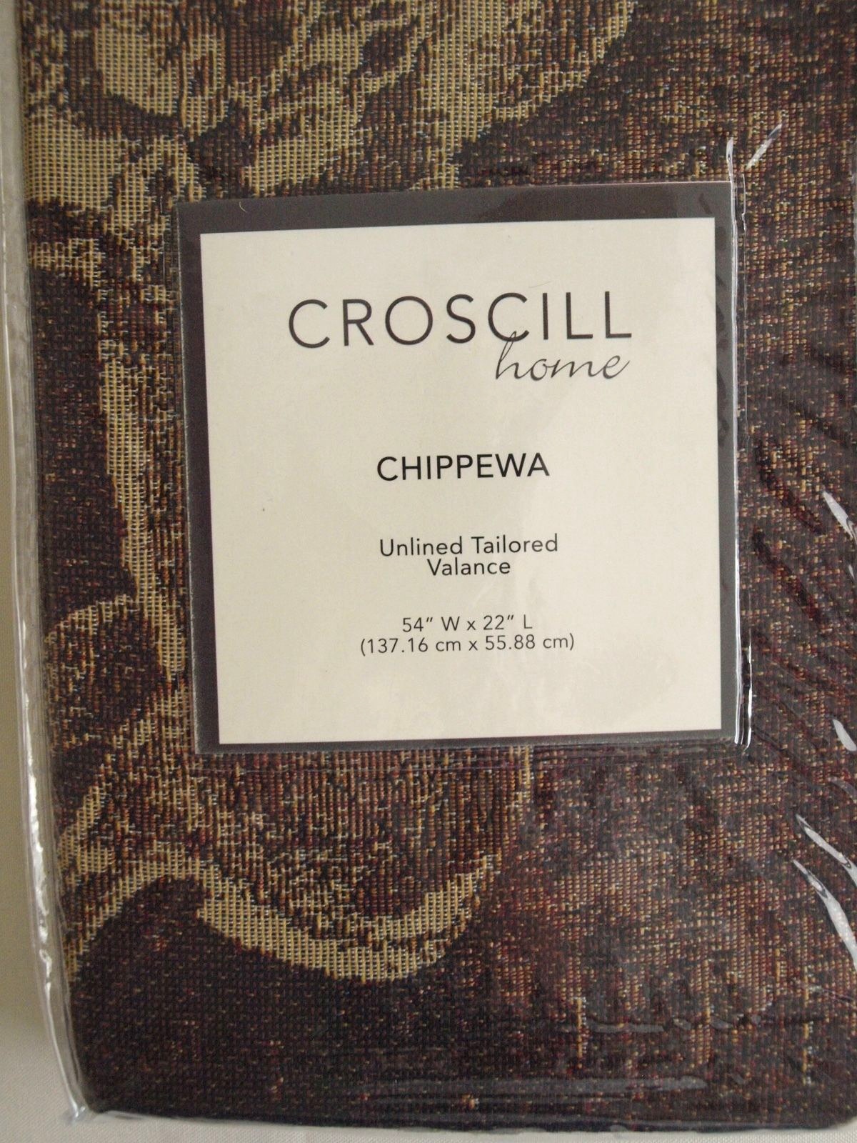 Croscill CHIPPEWA One Unlined Tailored Valance 54″ Width x 22″ Length