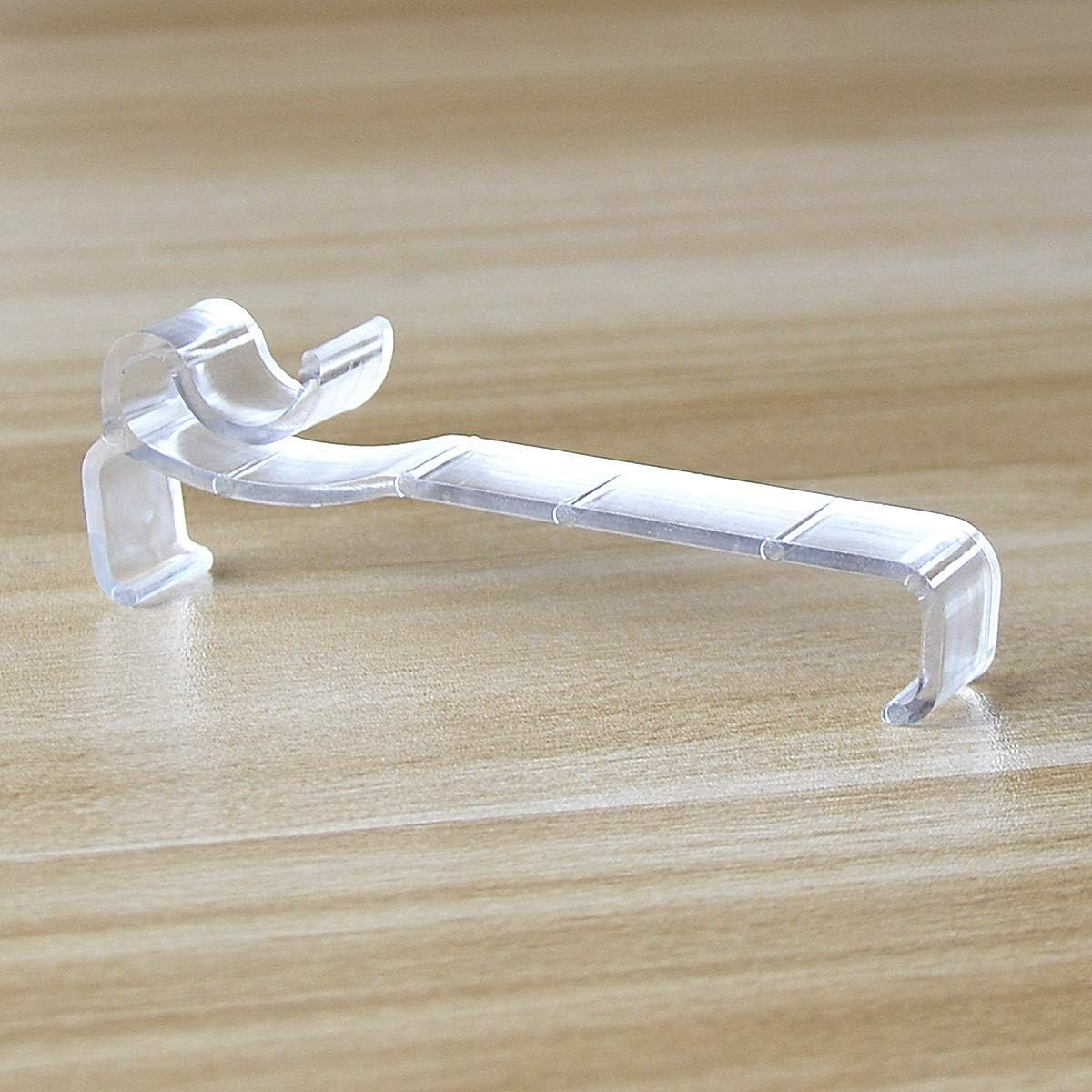 10 Pcs Valance Clips Clear Plastic 3 Inch Window Blinds Retainer Holders
