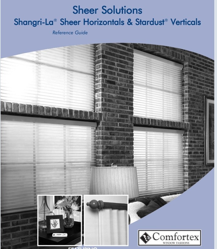 Comfortex Sheer Horizontal Window Shadings. 71-3/4″ W, 59-5/8 L. White