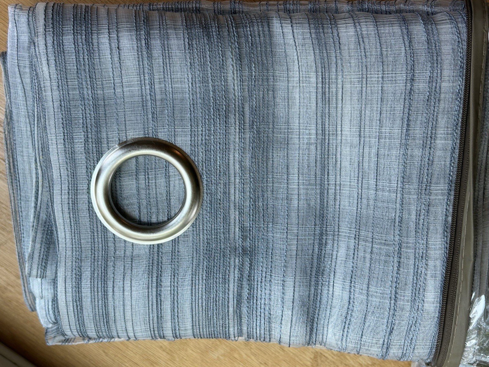 Bryce Blue 2 Grommet Curtain Panels New Open Box Sheer 54 X 84 Ea