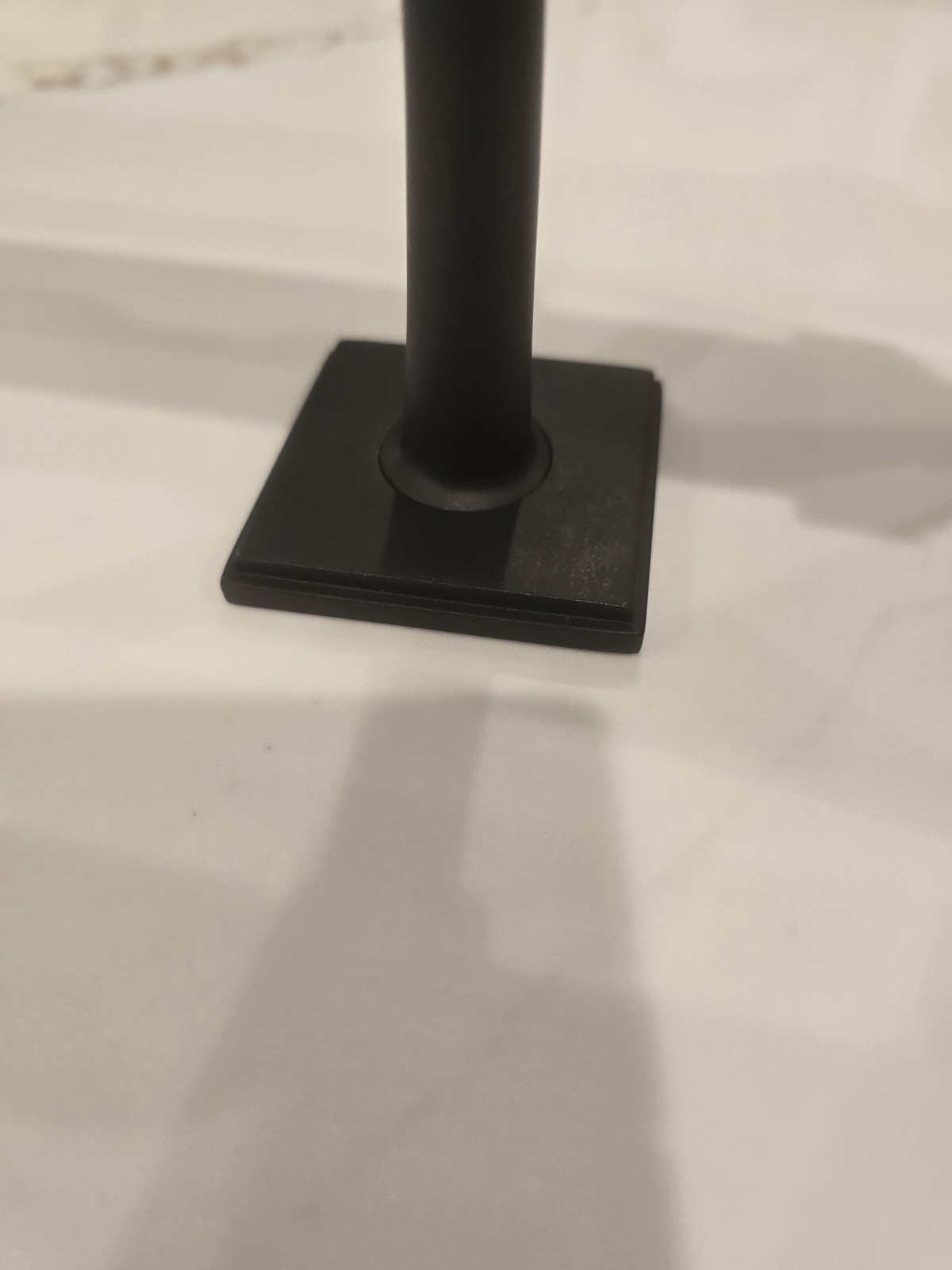 Restoration Hardware Easton Solid Brass Square Finial & Rod Set Black L 48- 88″