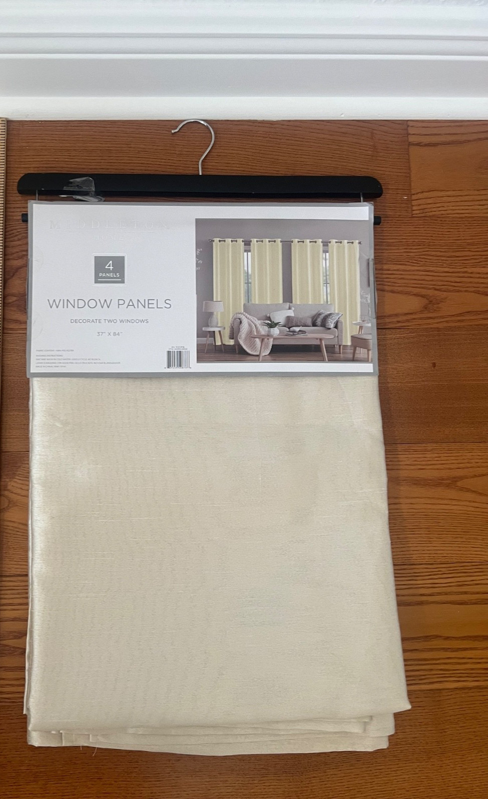 Middleton Home Set of 4 grommet window curtains 37 by 84 inches. Brand new.
