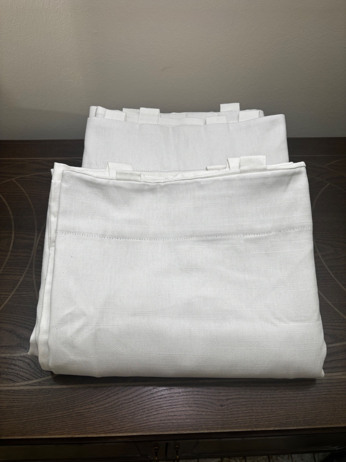 New Set/2 Pottery Barn Broadway Curtain, 50″ x 84″ Blackout White
