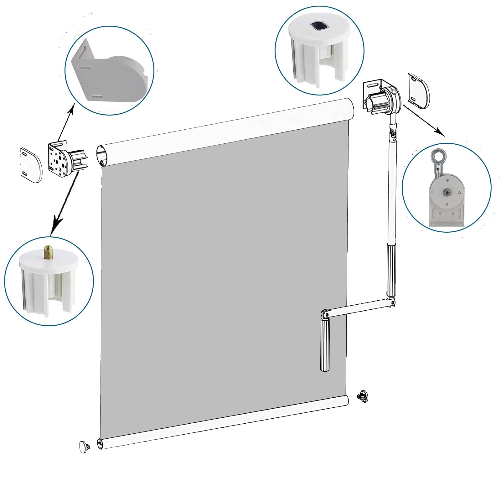 Lihopefe Shade Replacement Partsmounting Bracketsupgrade To Metal