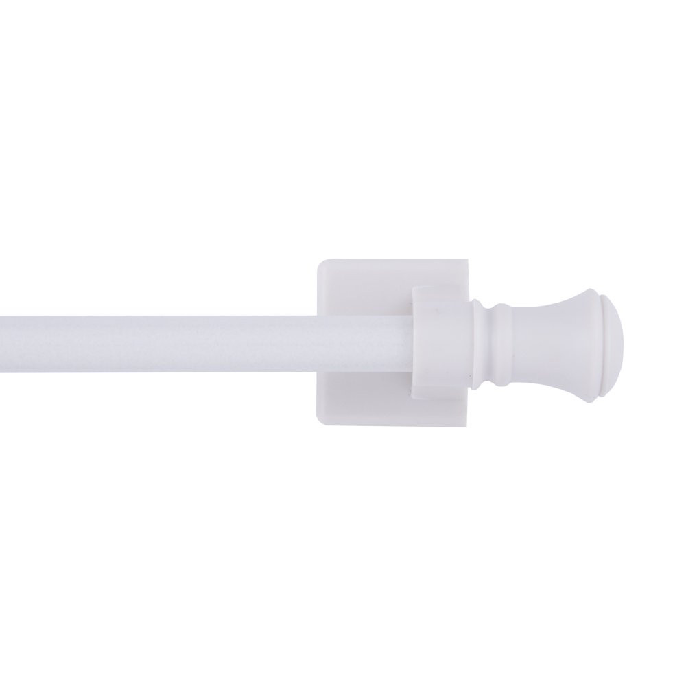7/16″ Adjustable Magnetic Single Curtain Rod Multi-use Hang Lightweight Linens