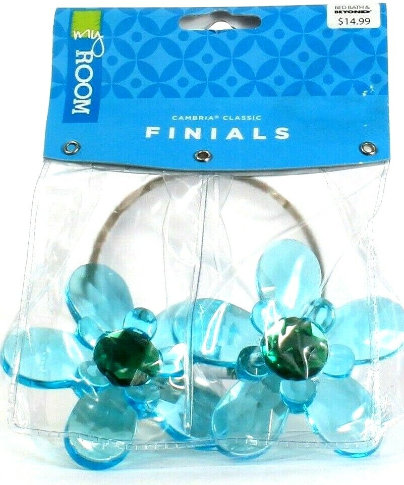 1 Cambria Classic My Room Flower Finial 280108 Blue Made for Liberty Procurement