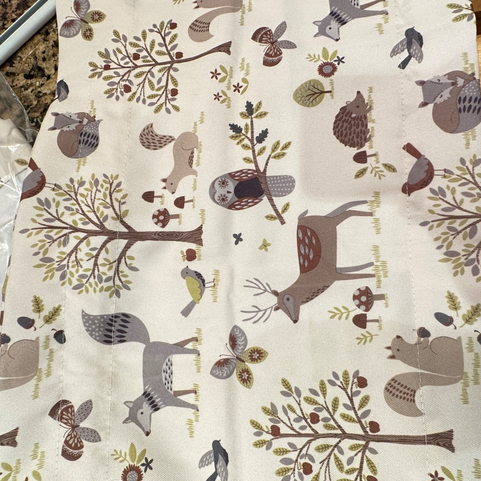 Handmade Woodland Scene Valances 1 1/4 Inch Rod Pocket, 56″ Wide x 13 1/2″ Long