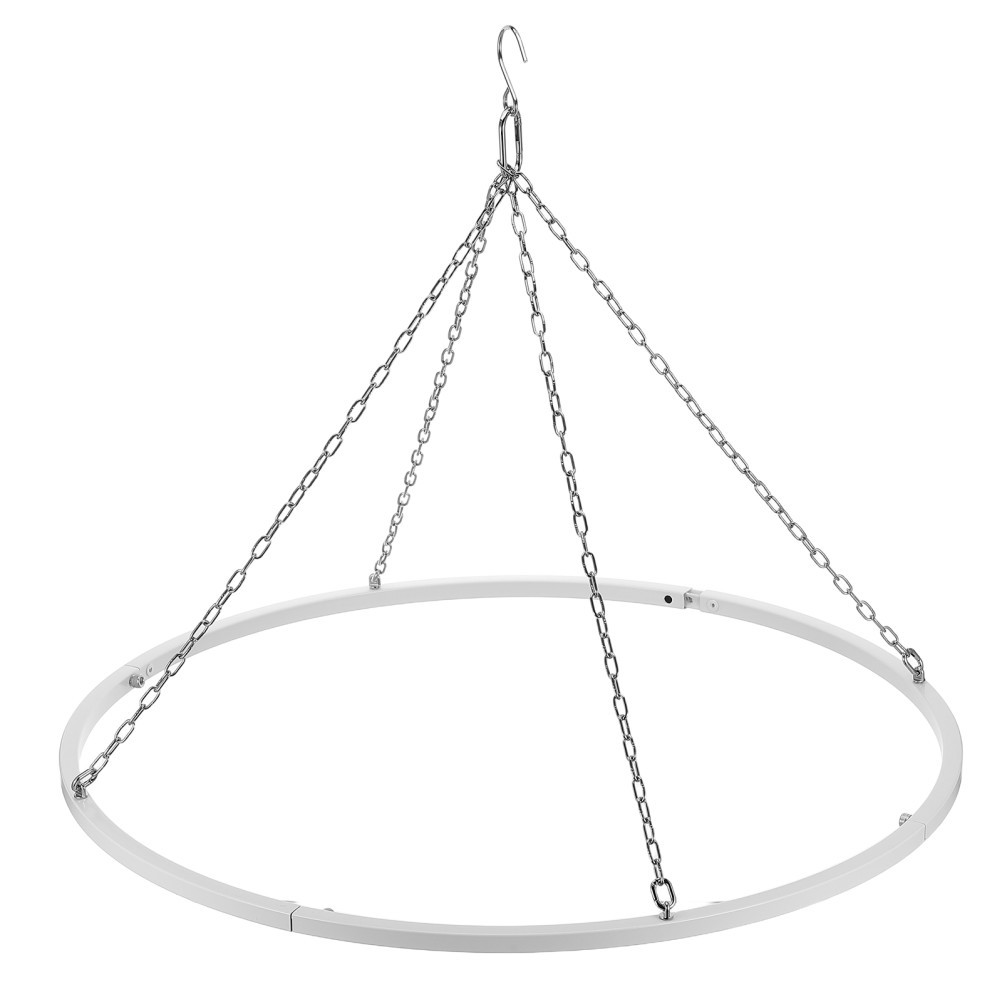 Hoop Ceiling Drapes Hanging Kit for Wedding – 23.62” Stainless Steel Canopy