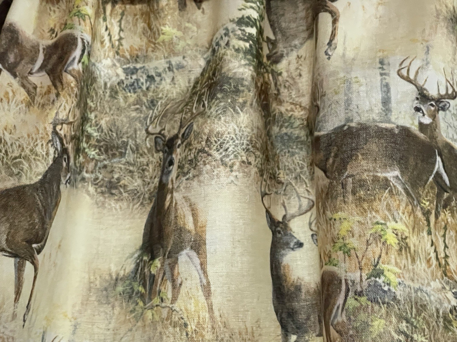Wild Deer Valance Rustic Home Decor 42″W x 14″L Gift
