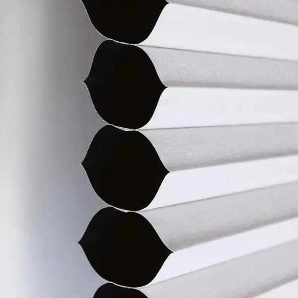 Custom Cut Home Decorators Shadow White Blackout Cordless Cellular Shade