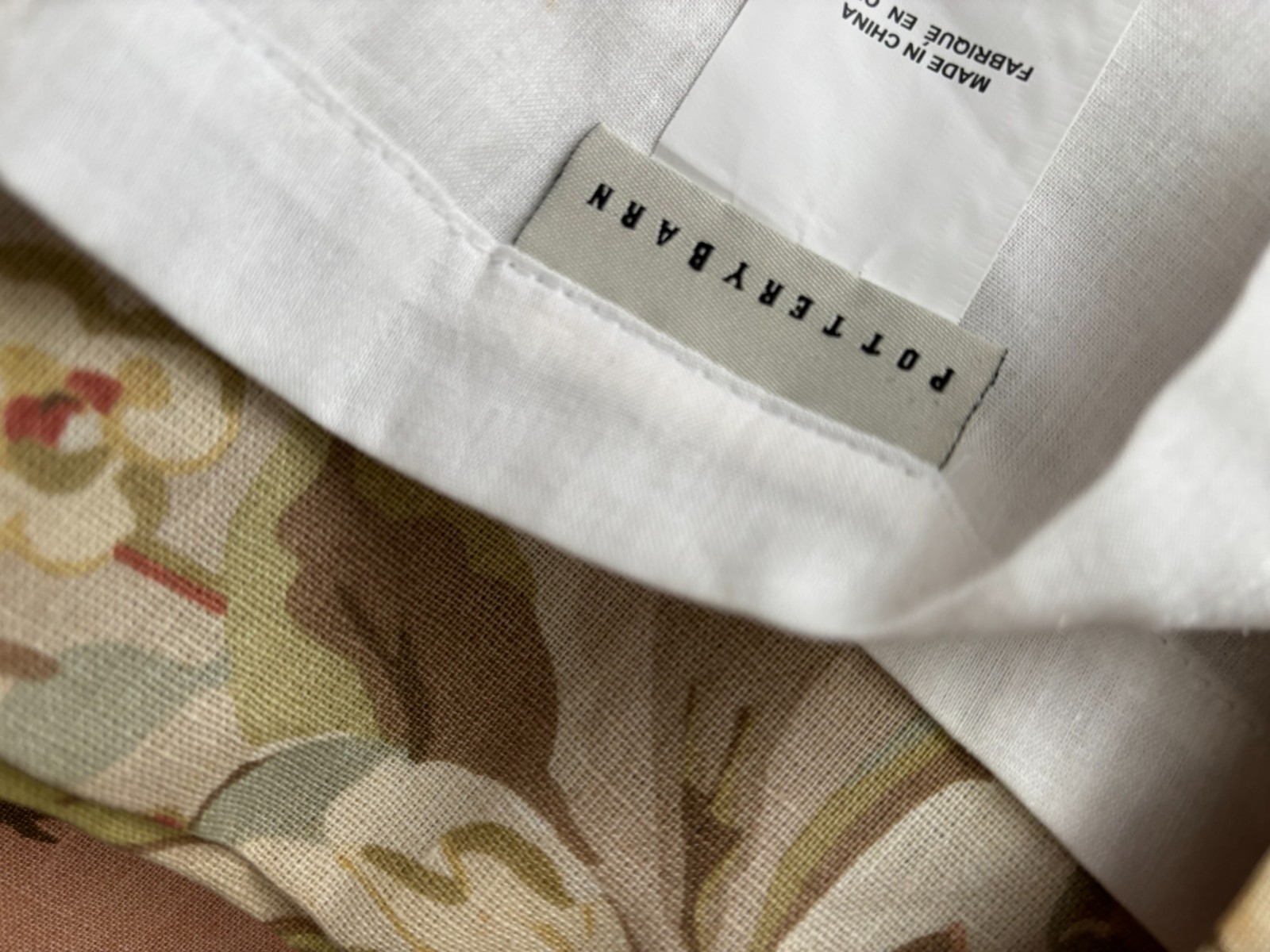 2 POTTERY BARN Linen Blend Vanessa Floral Palampore Curtain Panels 71″x84″ READ