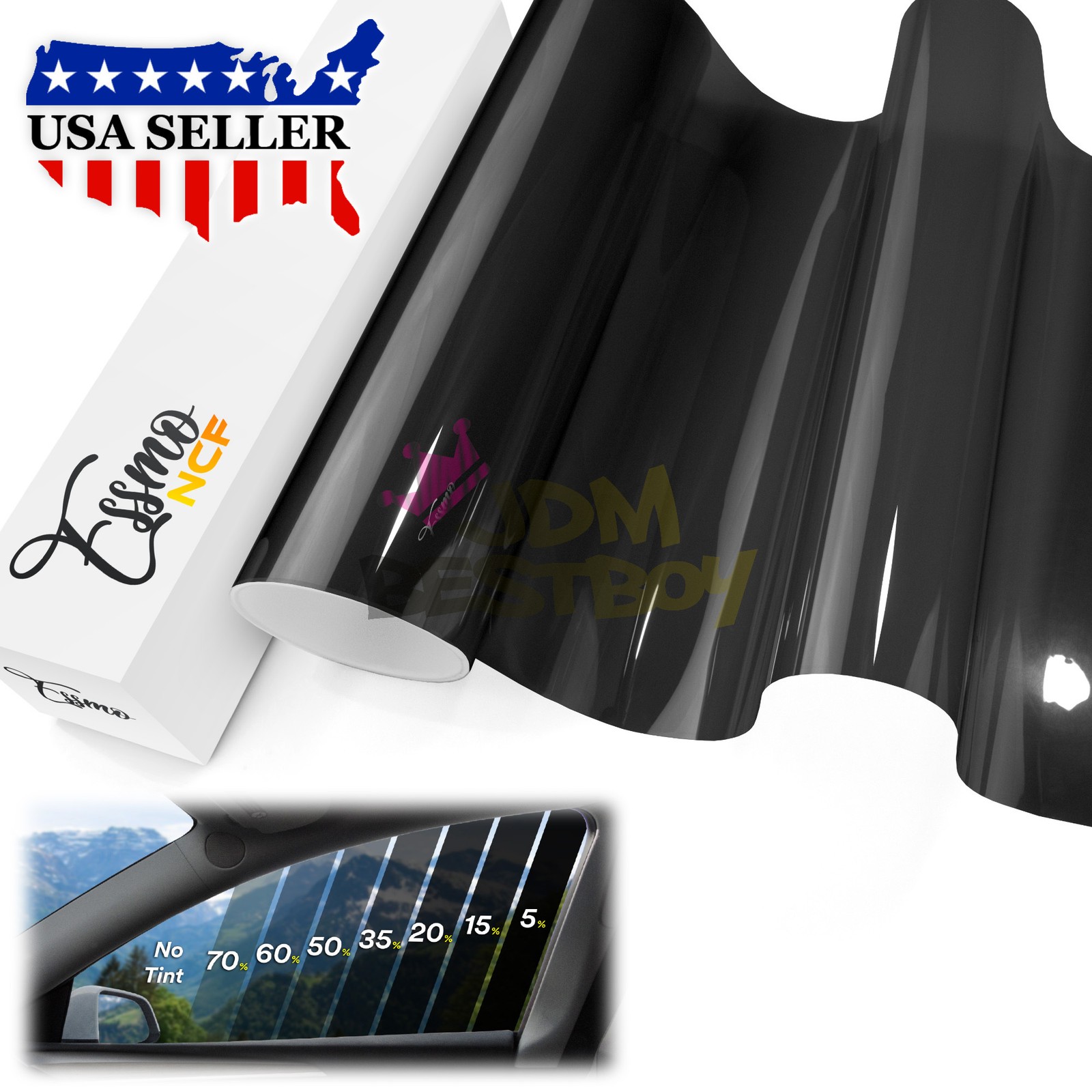 ESSMO Nano Ceramic Window Tint Film 40″ inches Width Car Home UV Heat Protection