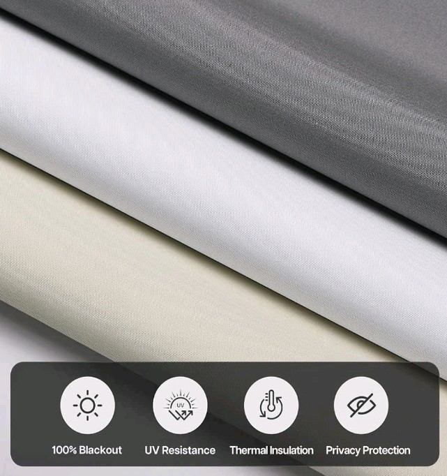 LazBlinds No Drill Blinds for Indoor Windows Blackout Roller Shades 31.5″ x 72″