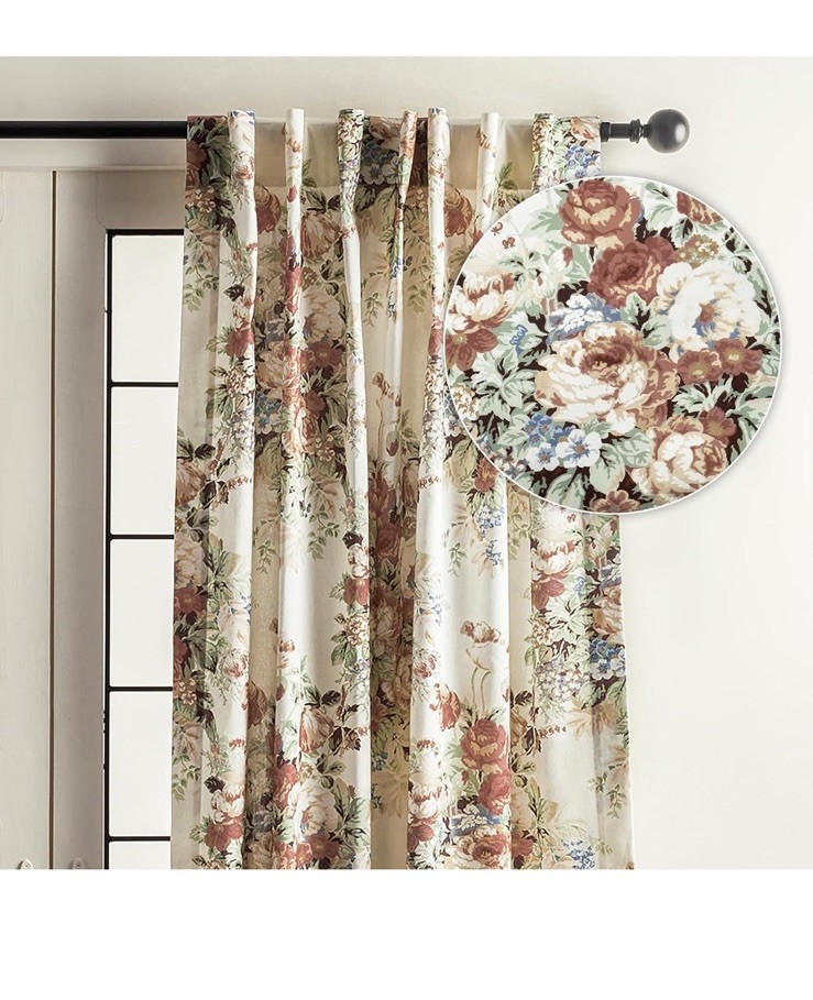 Maison d’ Hermine Curtains for Living Room 100% Cotton 84 inch Length One Panel