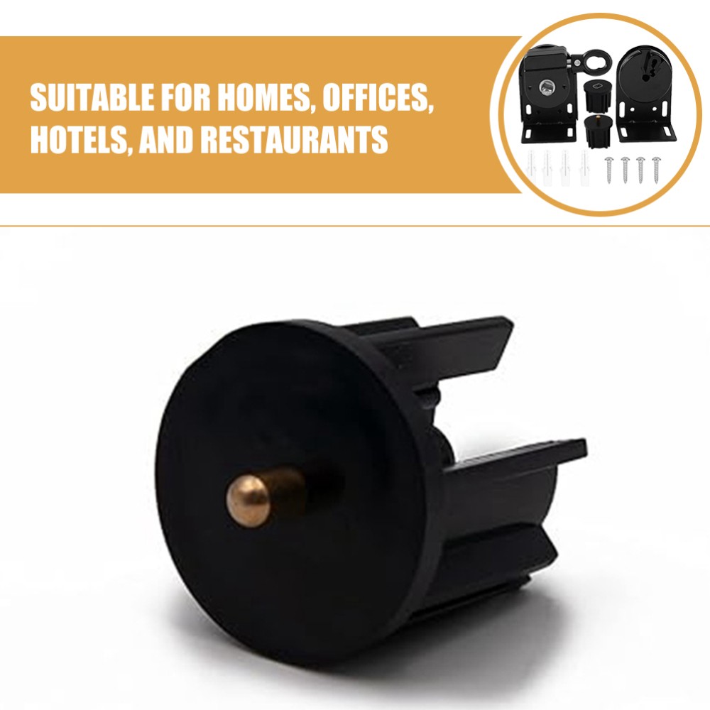 Cordless Roller Blind Bracket Black Plastic Metal Replacement for Indoor Outdoor