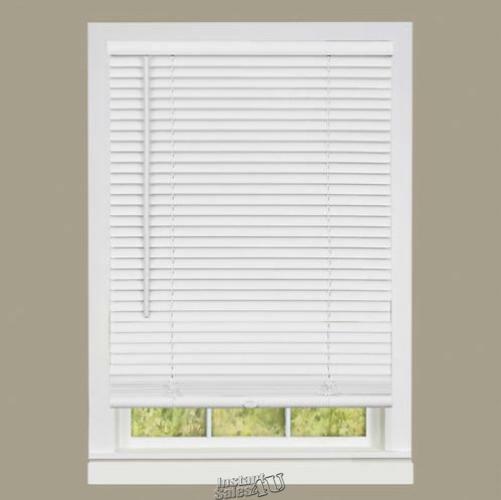 Achim Cordless GII Deluxe Sundown Room Darkening Mini Blind White 23″x64″ Push