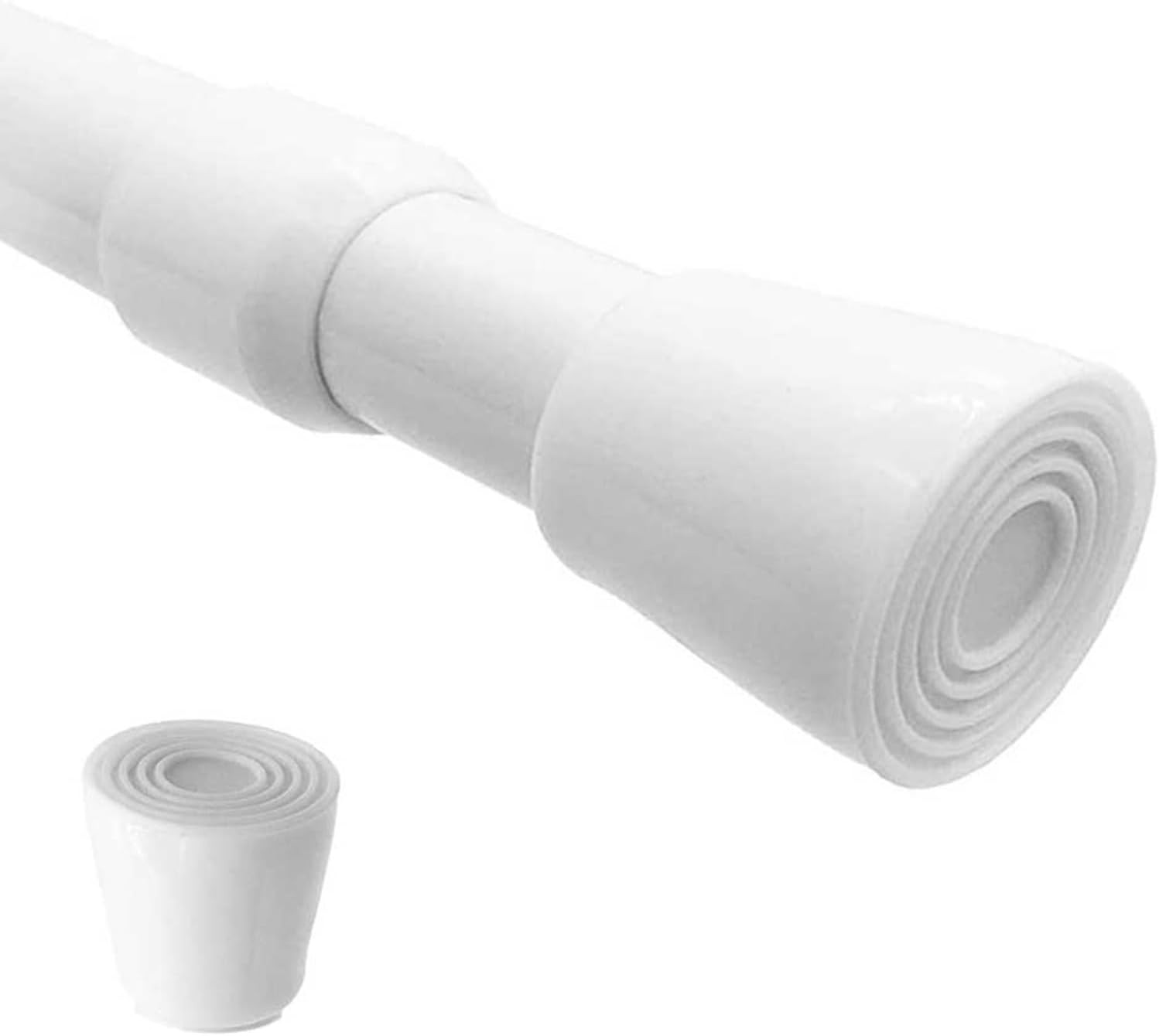 Spring Tension Curtain Rods 28-43in Spring Load Adjustable Expandables Heavy