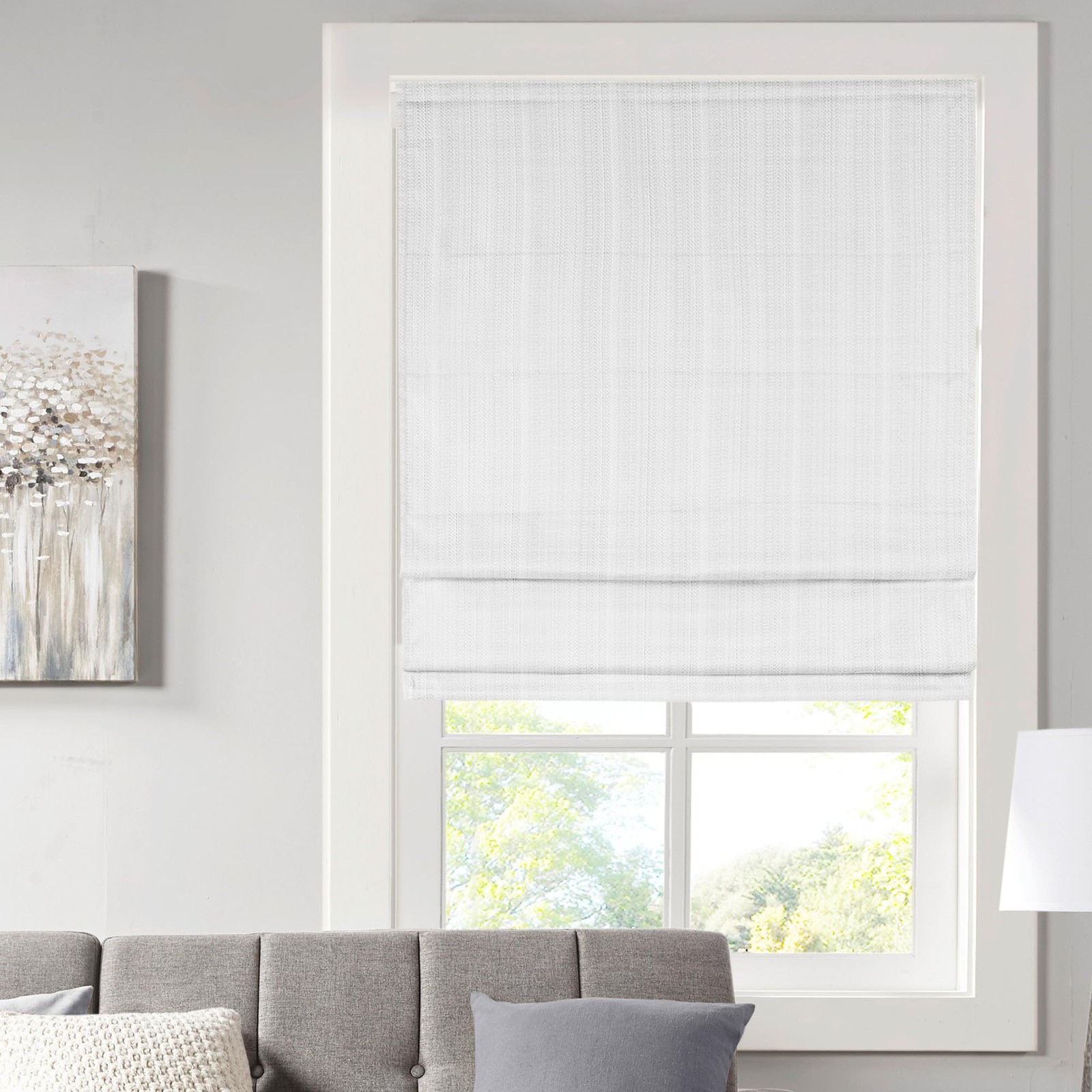 Madison Park Galen Cordless Roman Shade 39W X 64H Sheen Darkening Thermal