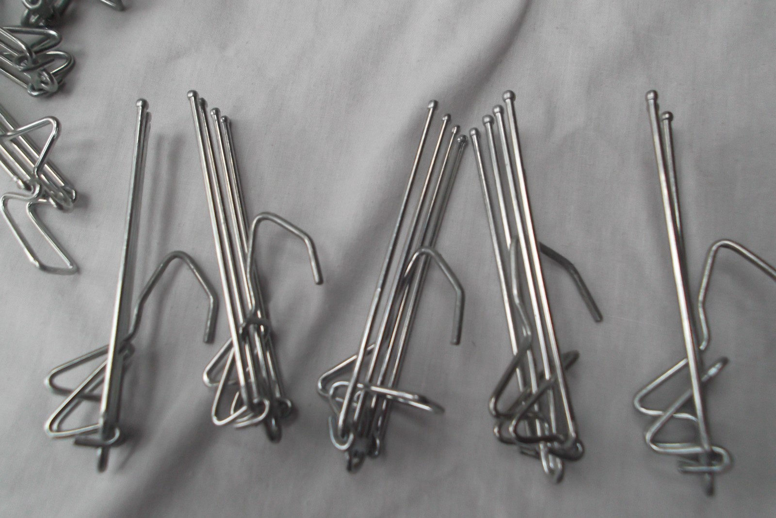 pinch pleat drapery mid hook vtg lot 24 Moveable arm 4 prong 3.5in Heavy Duty
