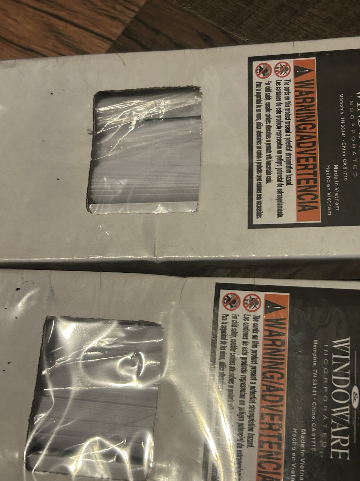 (2) NEW IN BOX Window Blinds Mini Blind 1″ Slat Vinyl, 24” wide x 72”, White