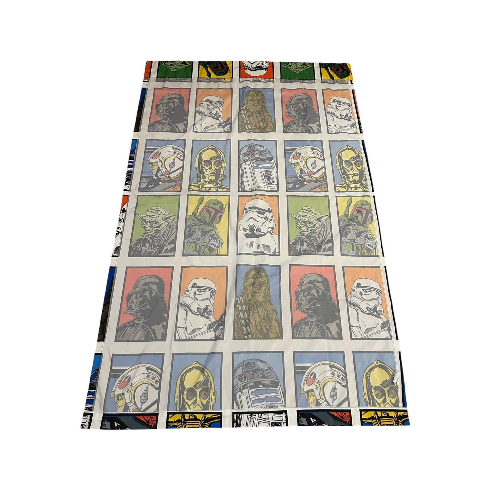 Star Wars Character Grid Pop Art Window Curtain Panel Jay Franco & Sons Colorful
