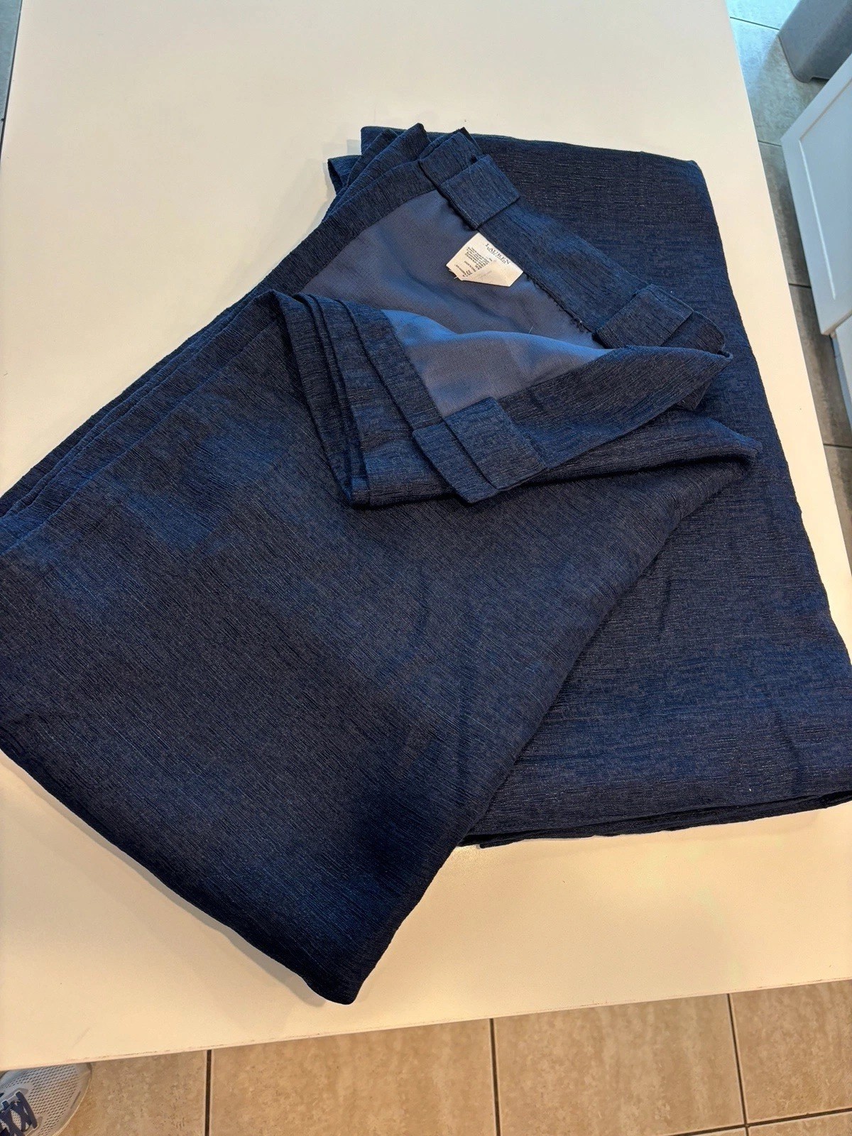 Ralph Lauren Pair Of Palisades Room Darkening Back Tab Rod Pocket Panels 52×96″