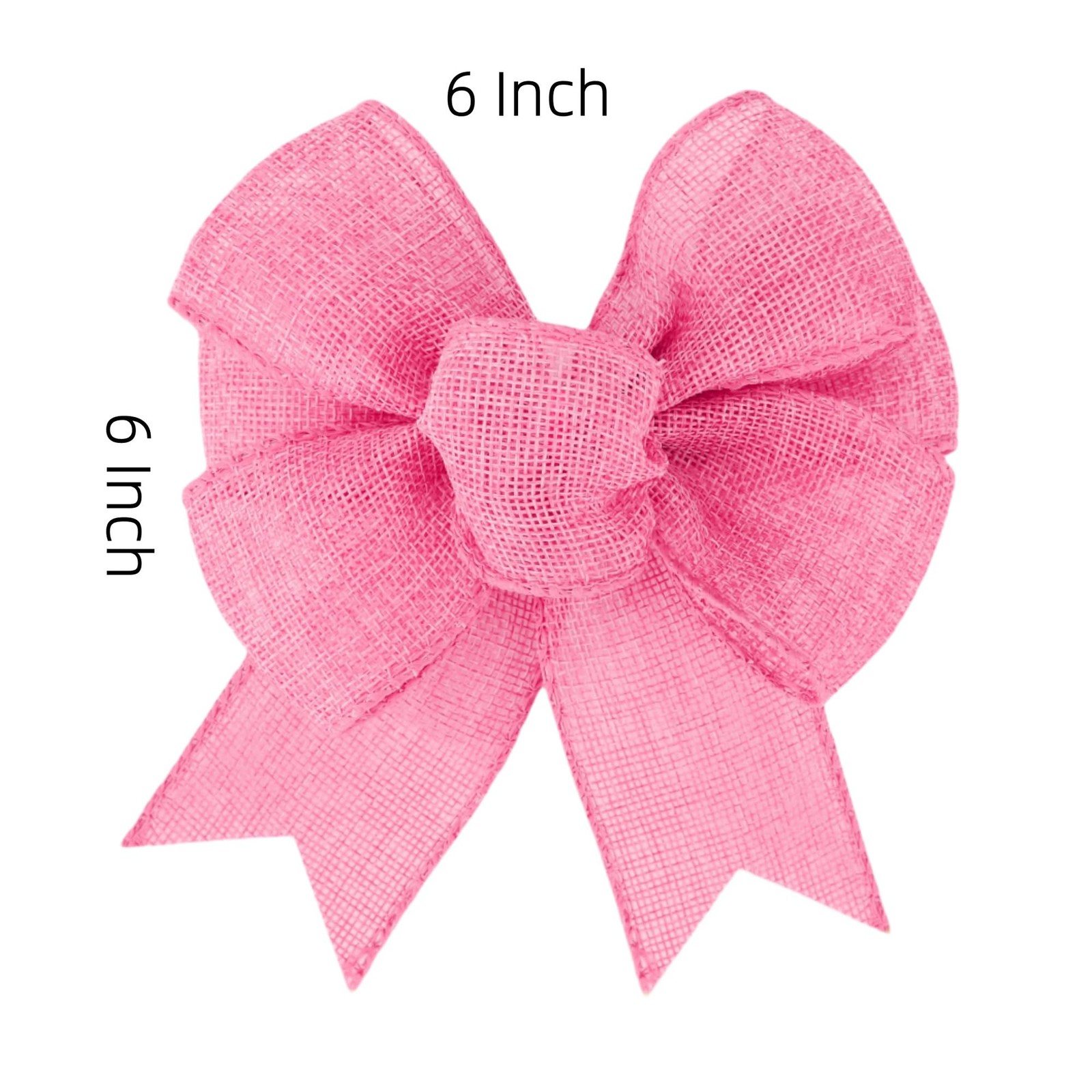 8 PCS 6 Inch Wired Pink Bows Premade Decorative Easter Wreaths Front Door