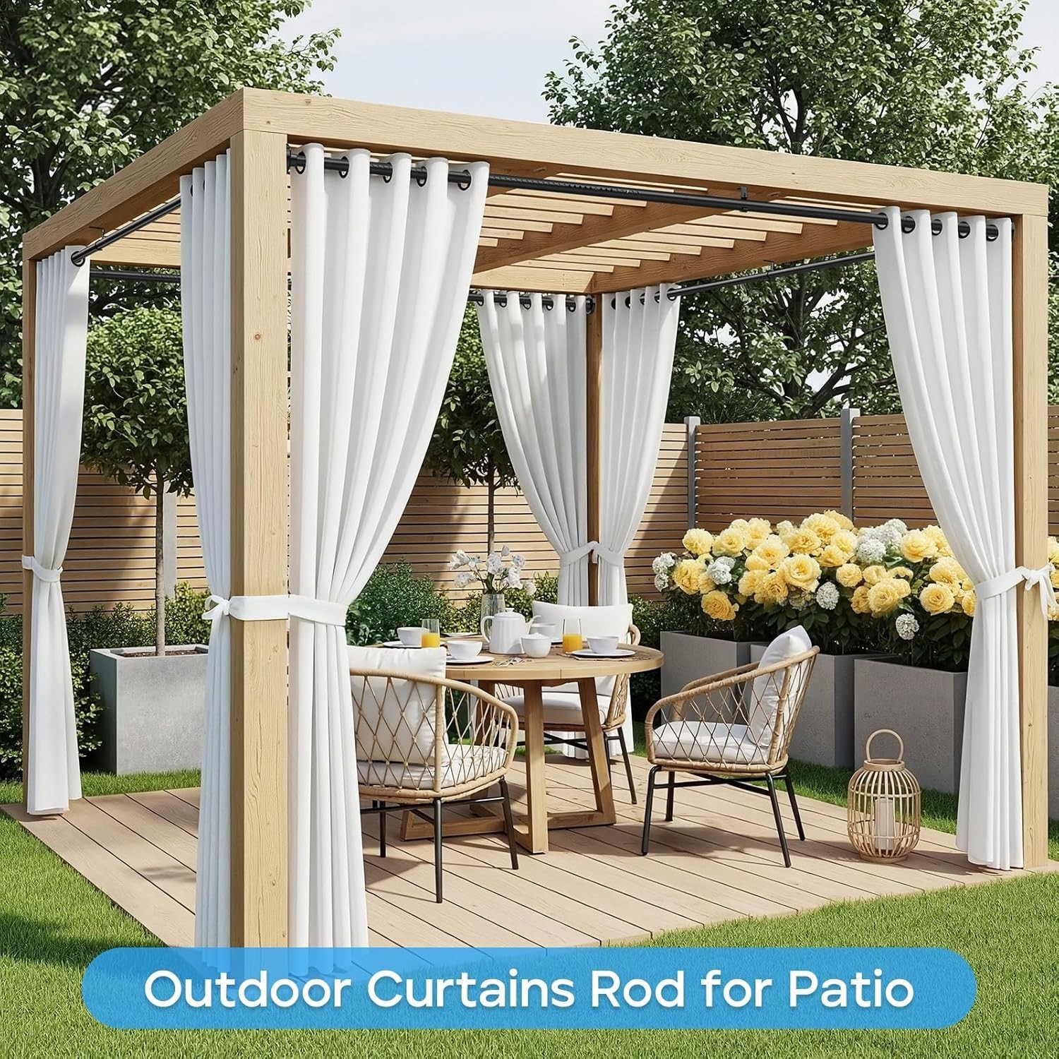 Spring-Loaded Black Tension Rod 40 to 183 Inch – Hassle-Free Curtain Solution