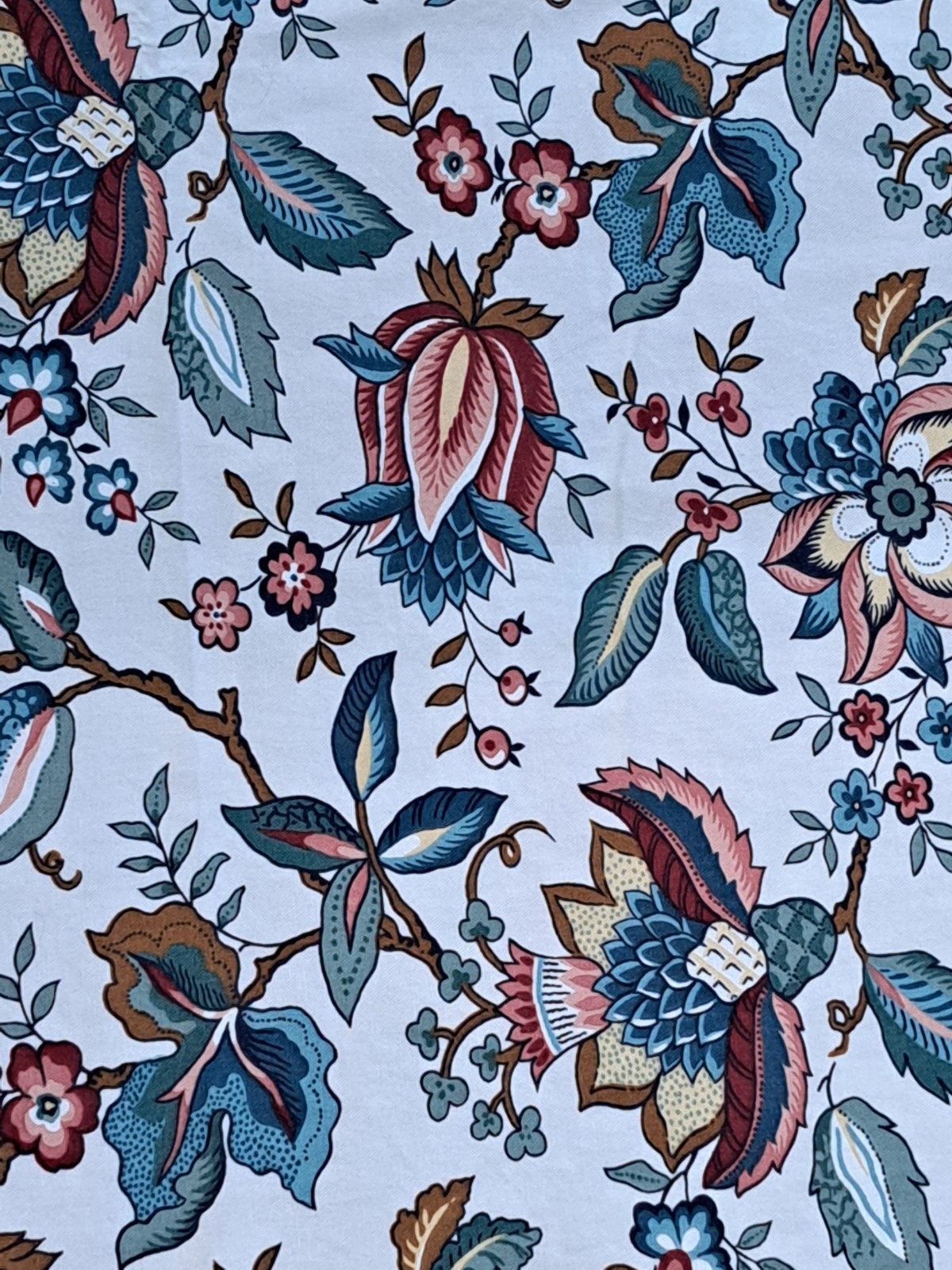 Waverly Centennial Sampler II Paulina Floral Jacobean Valance Curtain