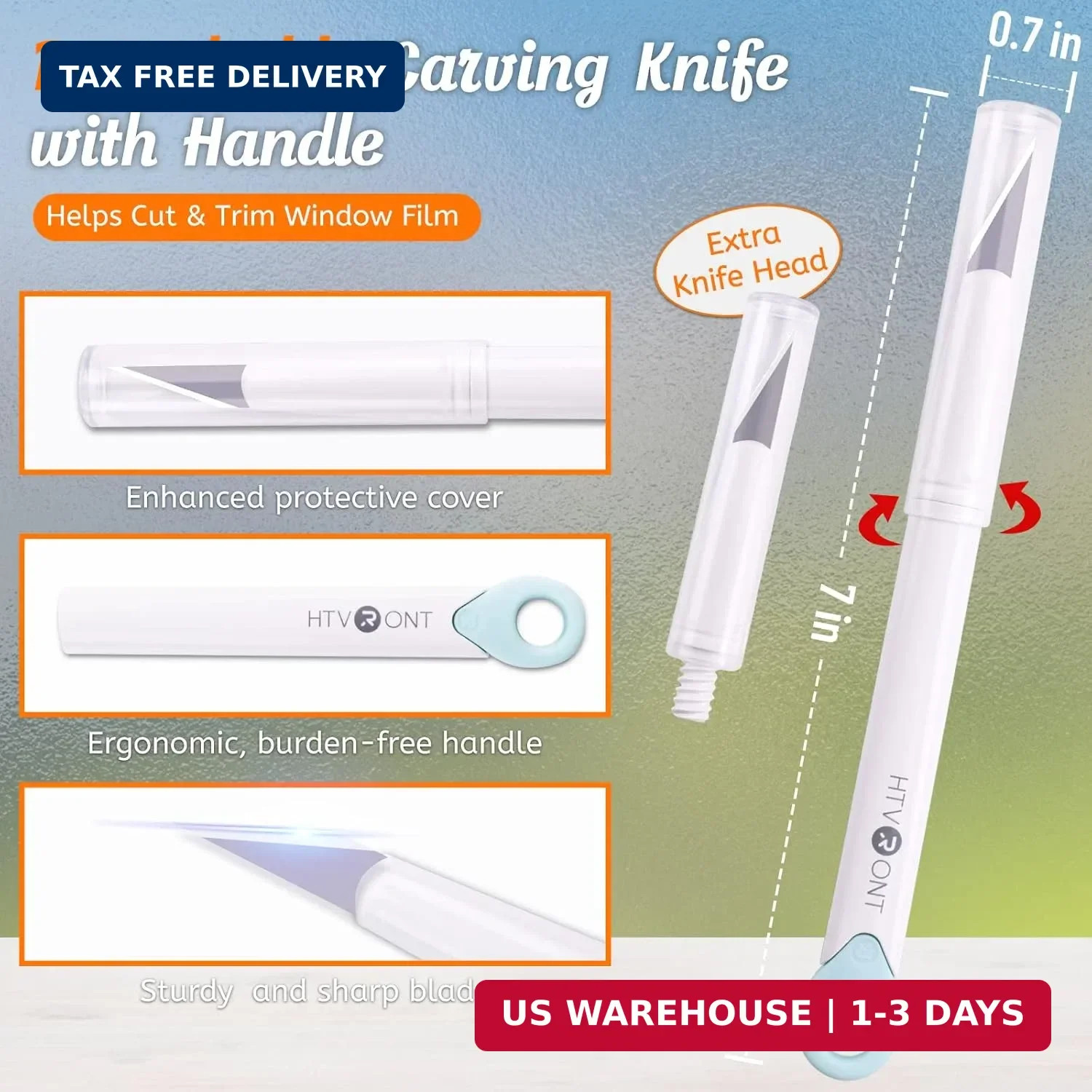 HTVRONT Window Film Kit – 4 Pcs Window Privacy Film Installation Tools, Easy to