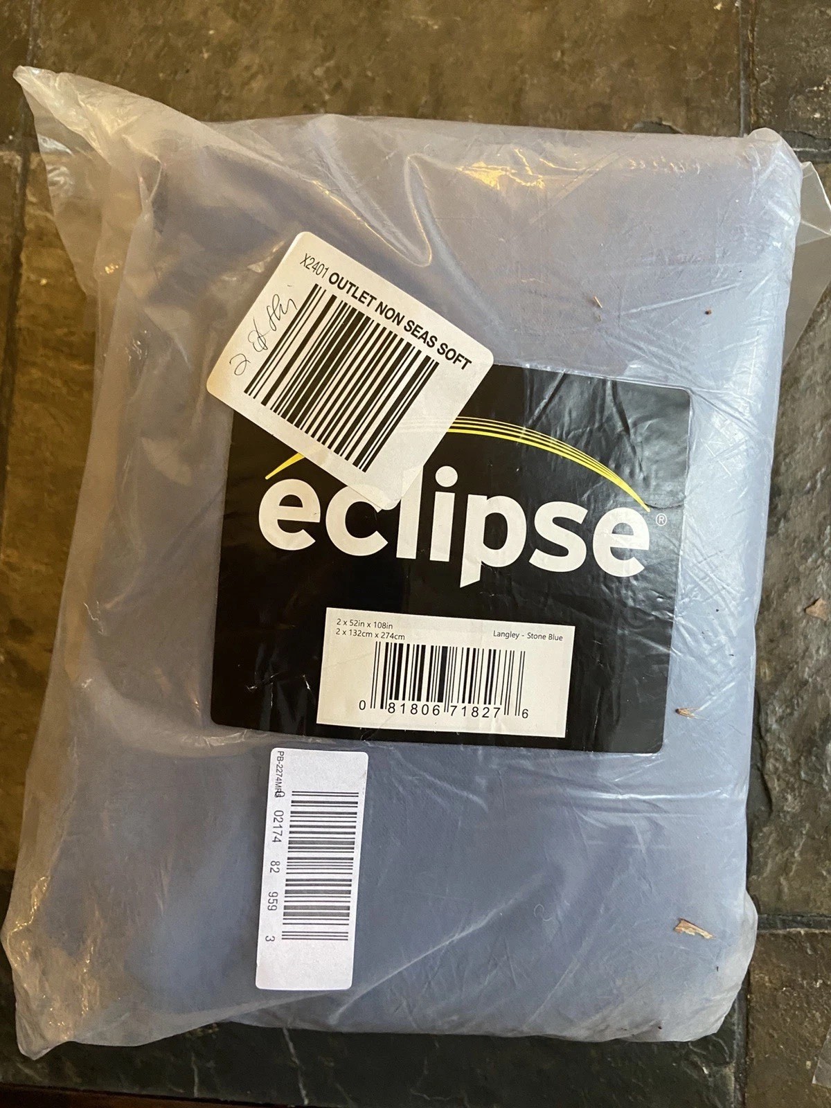 Two 52×108 Eclipse Stone Blue