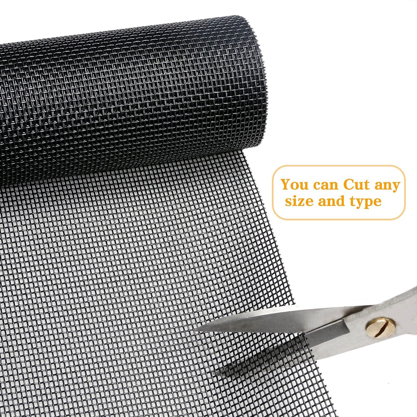 Tooltriz Pet Proof Window Screen Replacement 48″ x 100″ Fiberglass Mesh Patio