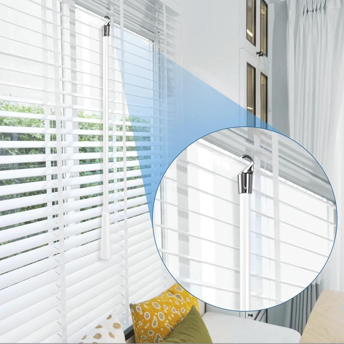 Fiberglass Blind Tilt Wands – Easy Install 12 Inch Replacement Parts (2 Pack)