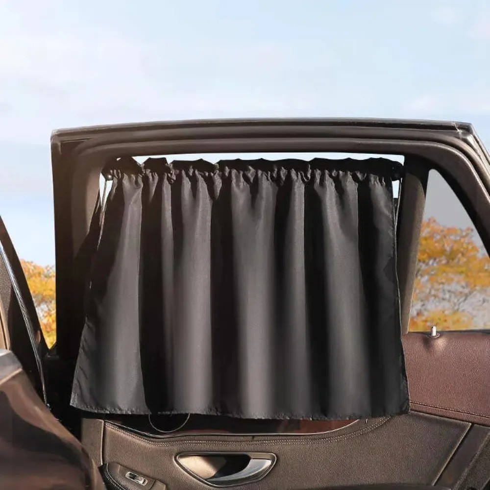 1× Car Sunshade Side Window Curtain Curtains with Suction Cups UV-Resistant 🚗