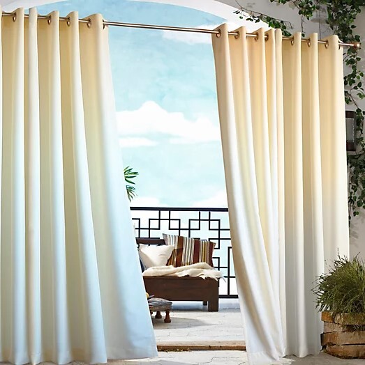 Outdoor Curtains for Patio Gazebo Cabaana Multiple Sizes Sun Blocking Drapes