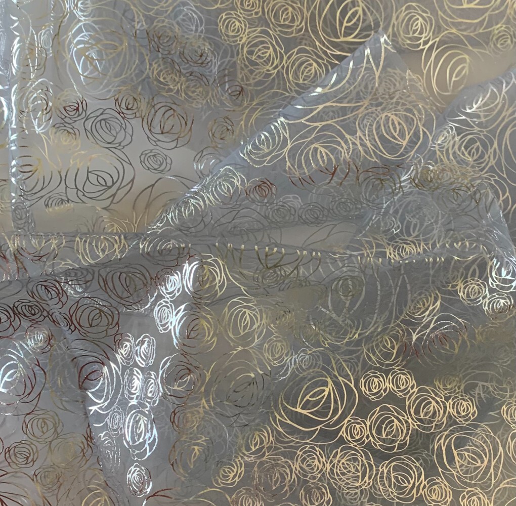 Window Metallic Floral Sheer Scarf Valance Sheer Curtain 6 Yard Scarf Valance